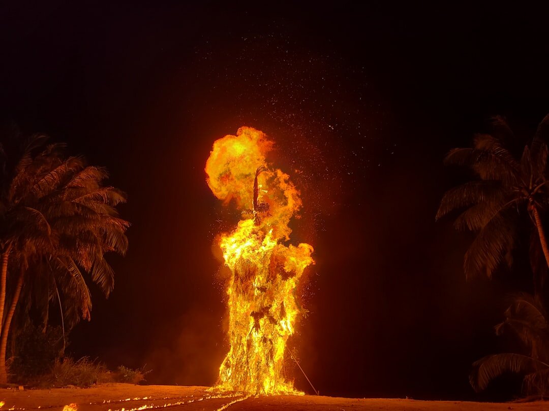 cinematic explosion scene