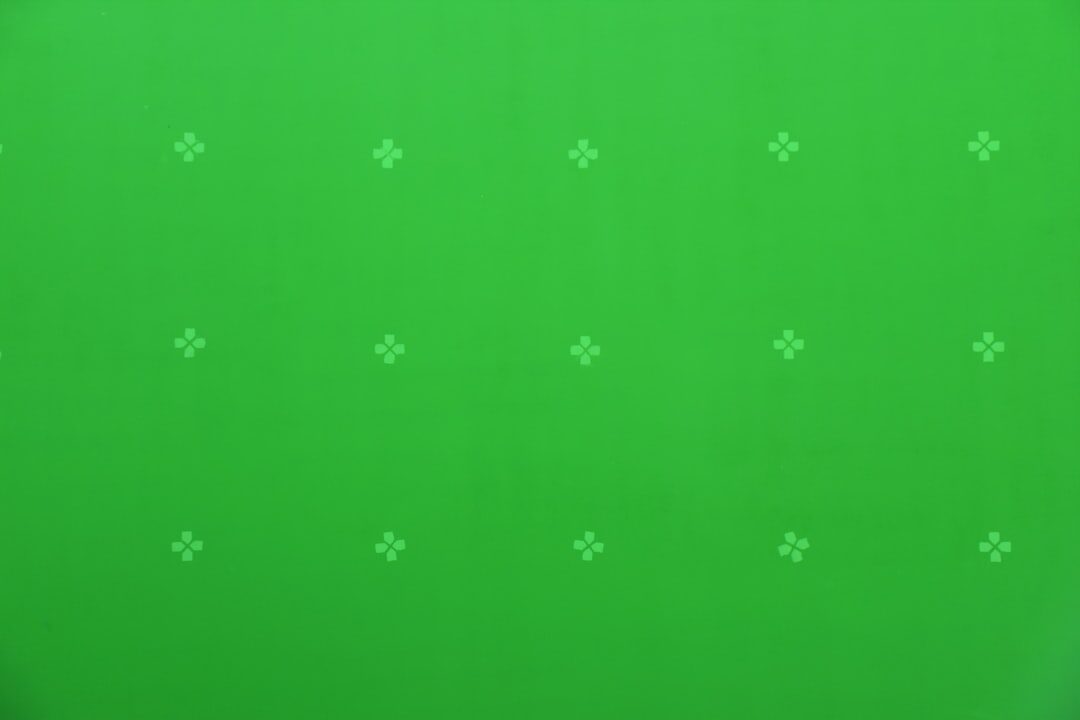 movie set with green screen